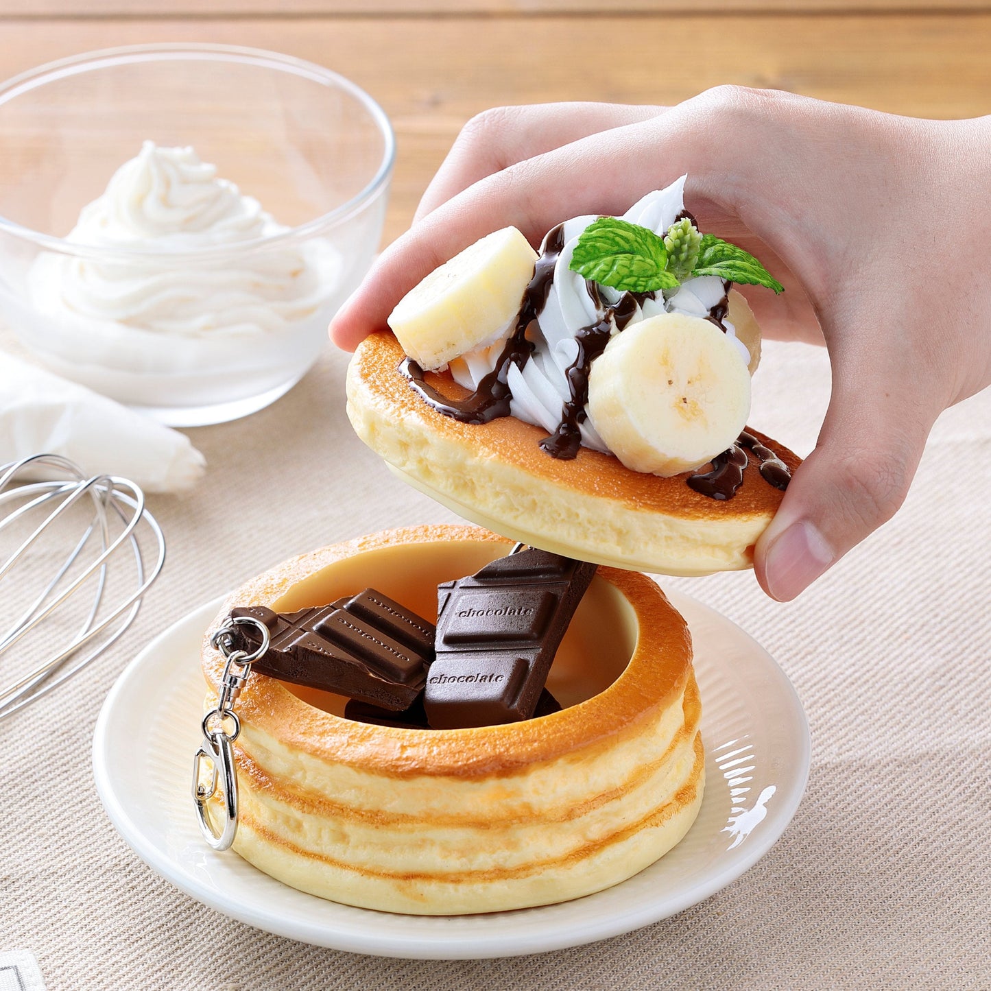 Fake Food / Chocolate Banana Pancake / Accessory Case