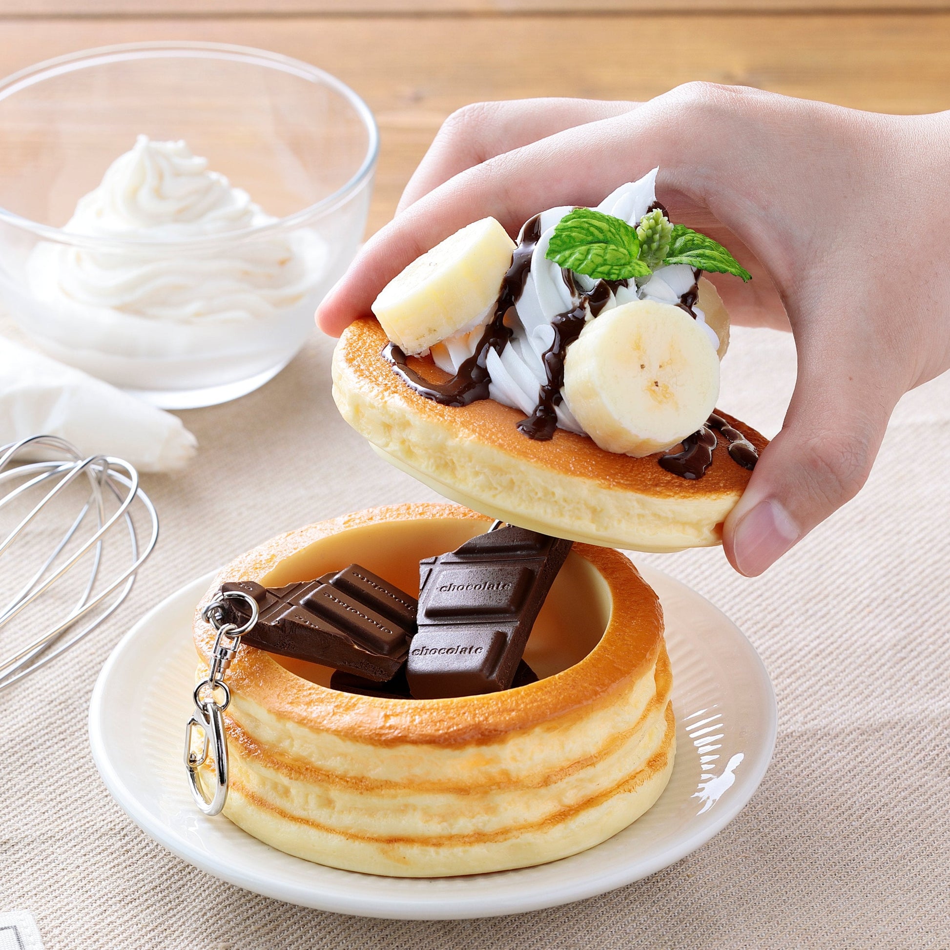 Fake Food / Chocolate Banana Pancake / Accessory Case