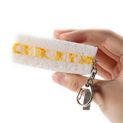 Fake Food / Egg Sandwich / Key Ring