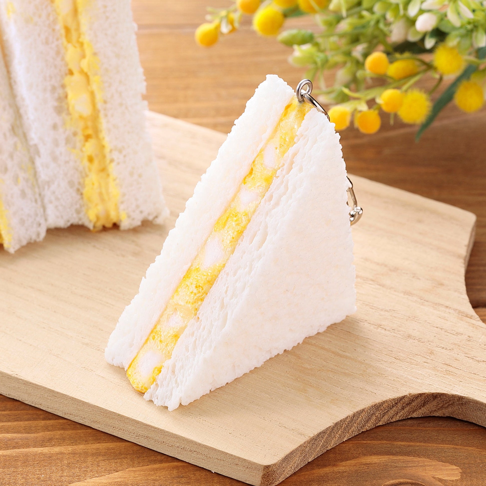 Fake Food / Egg Sandwich / Key Ring