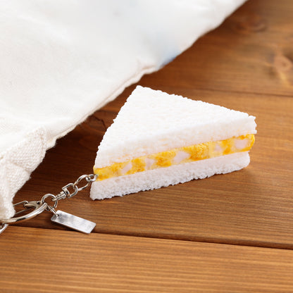 Fake Food / Egg Sandwich / Key Ring