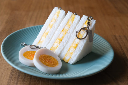 Fake Food / Egg Sandwich / Key Ring
