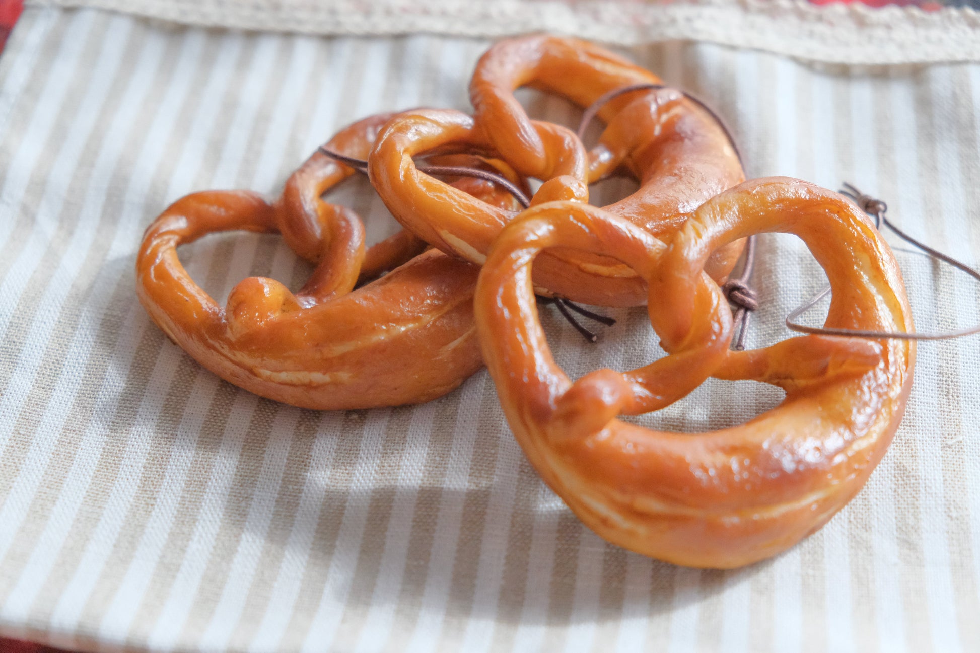 Fake Food / European Pastry Ornament Pretzel