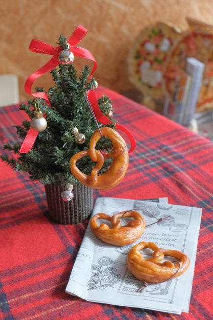 Fake Food / European Pastry Ornament Pretzel