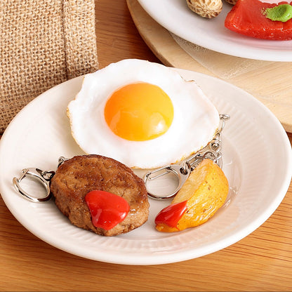 Fake Food / Fried Egg / Key Ring