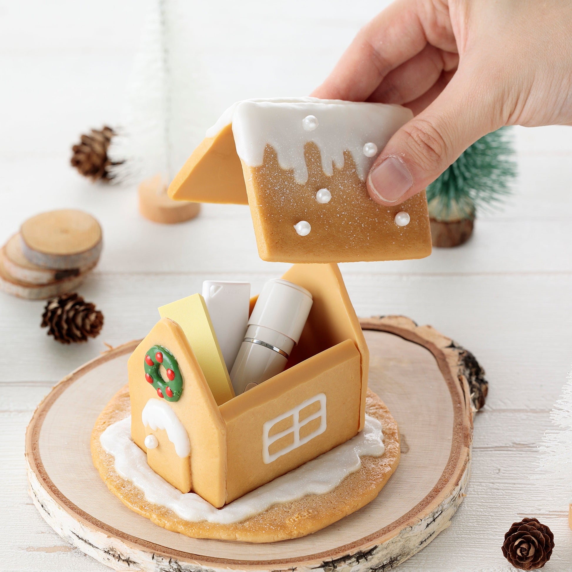 Fake Food / Gingerbread House / Accessory Case