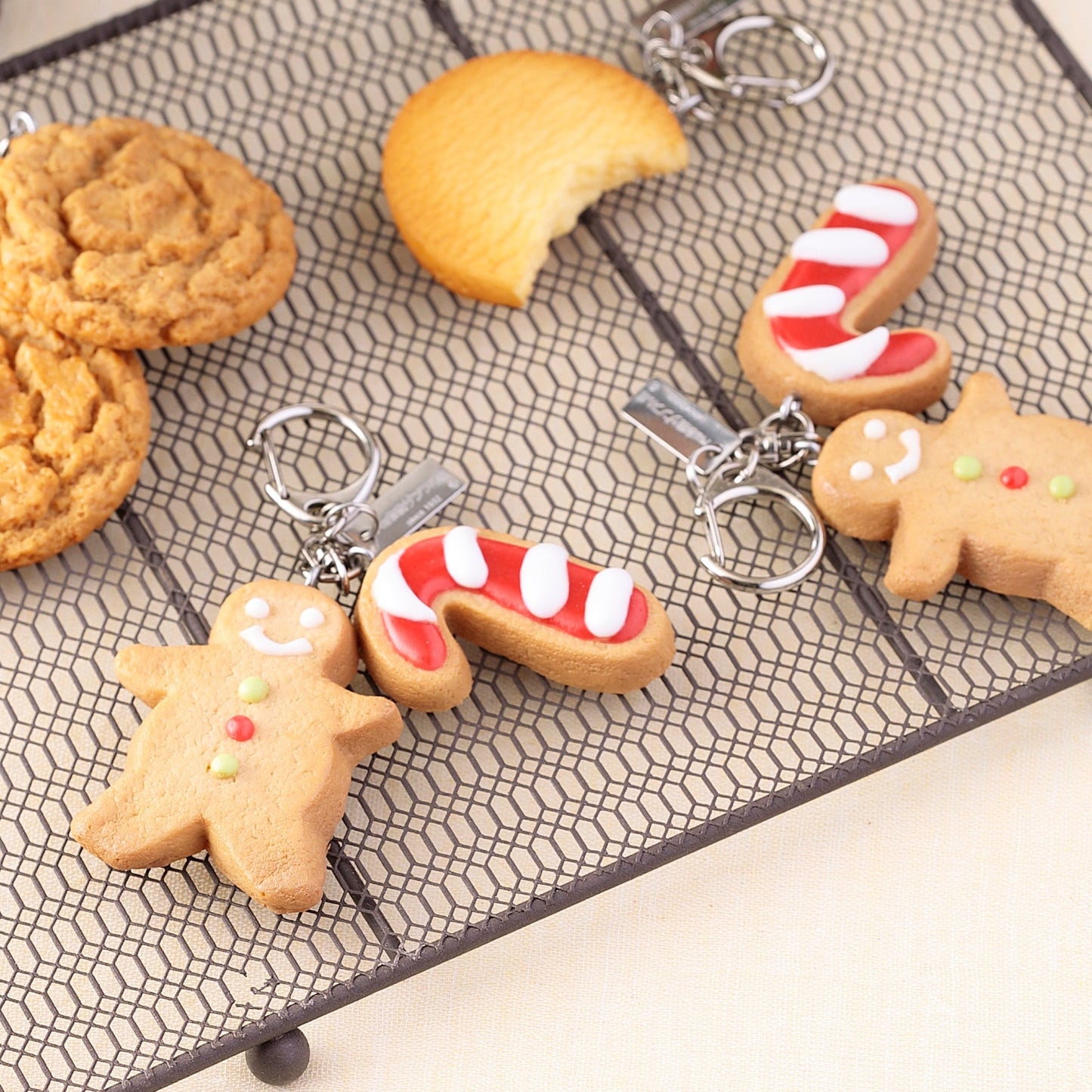 Fake Food / Gingerbread Man Cookie / Key Ring