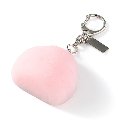 Fake Food / Large Strawberry Daifuku / Key Ring
