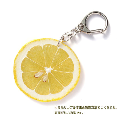 Fake Food / Lemon Slices / Key Ring