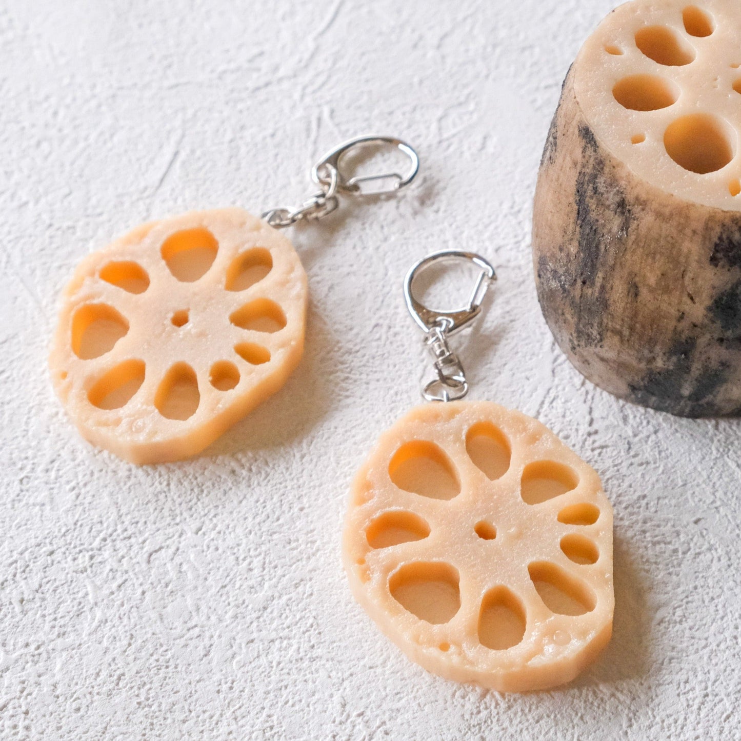 Fake Food / Lotus Root Slices / Key Ring