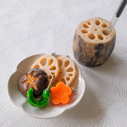 Fake Food / Lotus Root Slices / Key Ring
