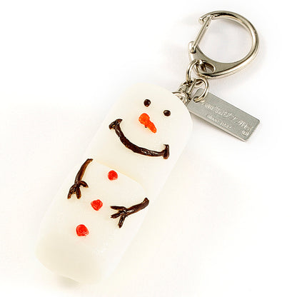 Fake Food / Marshmallow Snowman / Key Ring