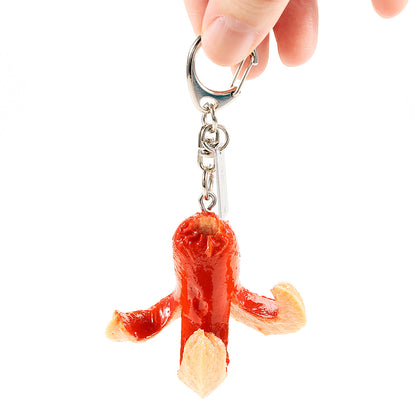 Fake Food / Octopus Sausage / Key Ring