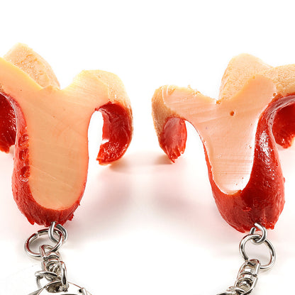 Fake Food / Octopus Sausage / Key Ring