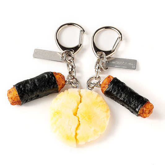 Fake Food / Pair of Senbei / Key Ring