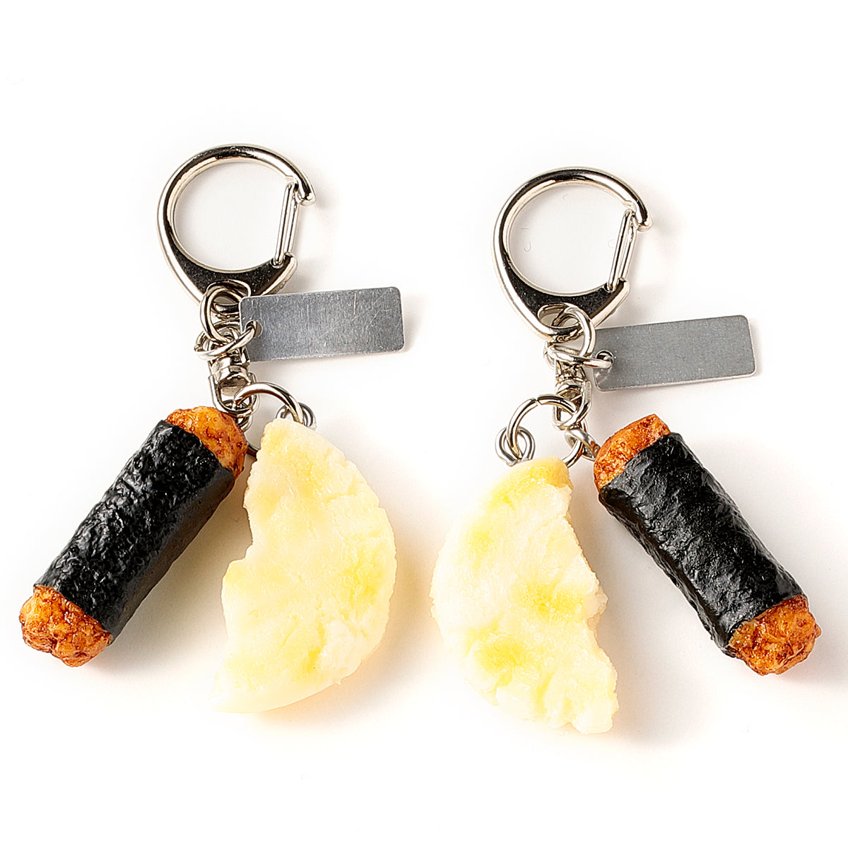 Fake Food / Pair of Senbei / Key Ring