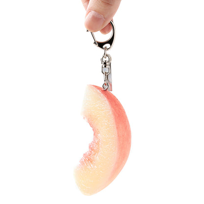 Fake Food / Peach / Key Ring