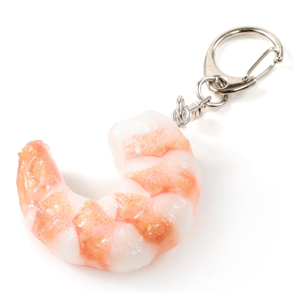 Fake Food / Peeled Shrimp / Key Ring