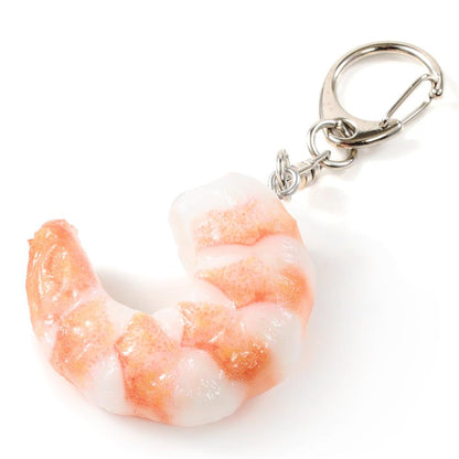 Fake Food / Peeled Shrimp / Key Ring