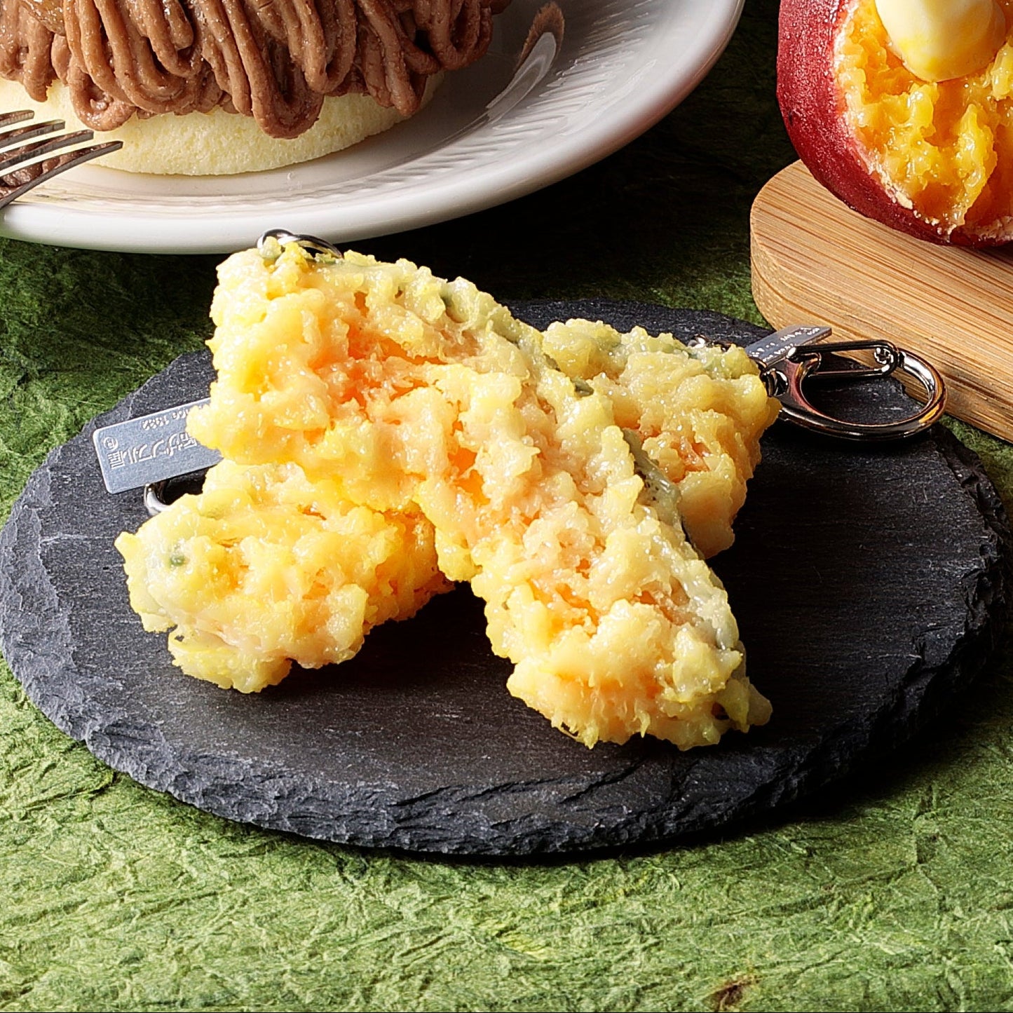 Fake Food / Pumpkin Tempura / Key Ring