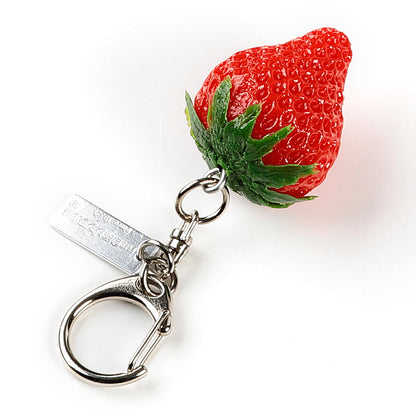 Fake Food / Ripe Strawberries / Key Ring