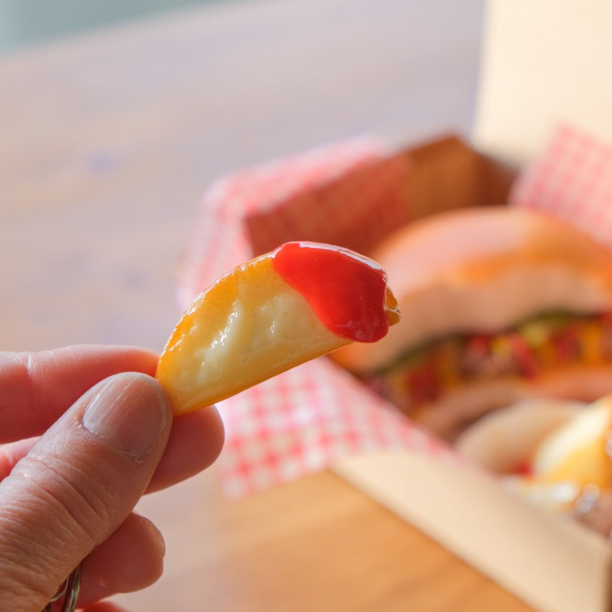 Fake Food / Skin-on French Fries / Key Ring