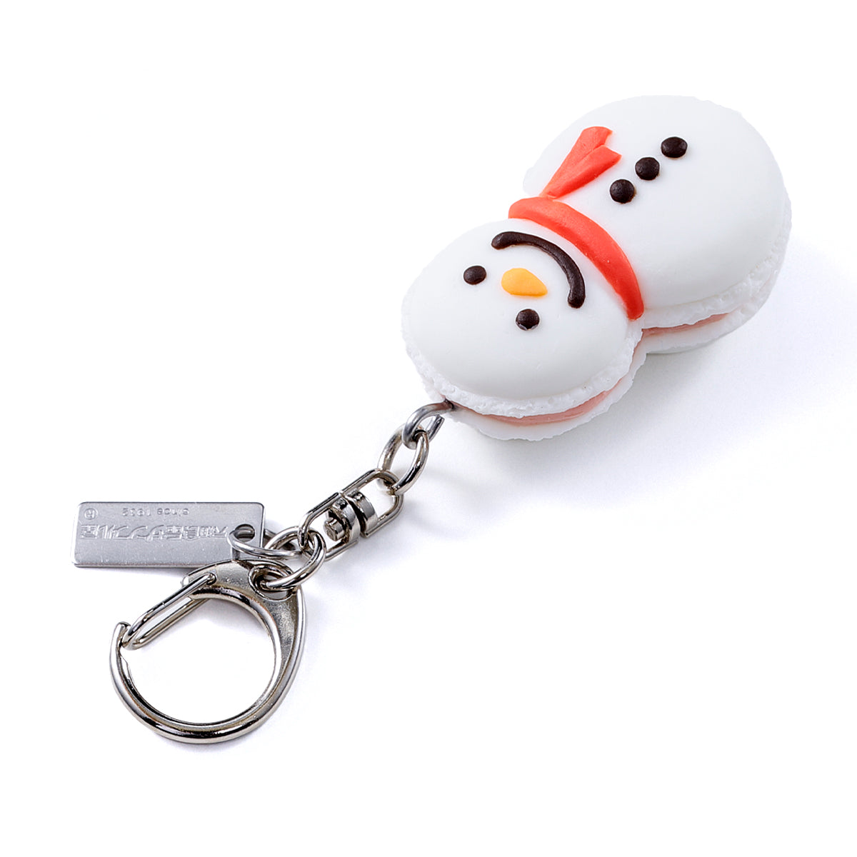 Fake Food / Snowman Macarons / Key Ring