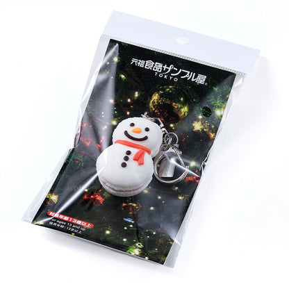 Fake Food / Snowman Macarons / Key Ring