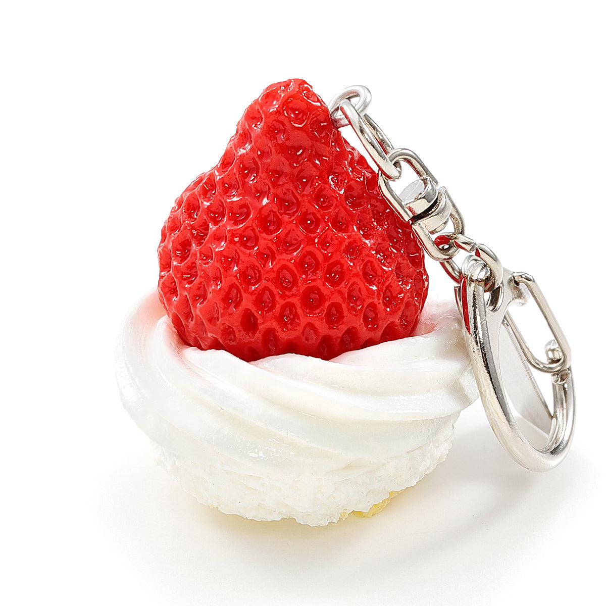 Fake Food / Strawberries for Shortcake / Key Ring