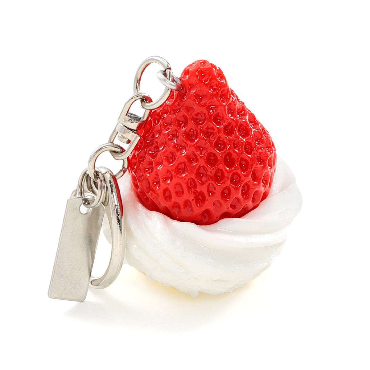 Fake Food / Strawberries for Shortcake / Key Ring