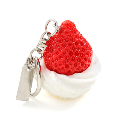 Fake Food / Strawberries for Shortcake / Key Ring