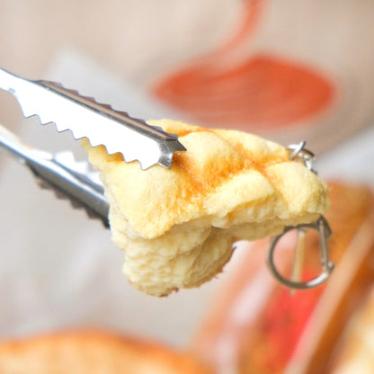 Fake Food / Torn Melon Bread / Key Ring