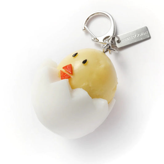 Fake Food / Boiled Egg Chick / Key Ring