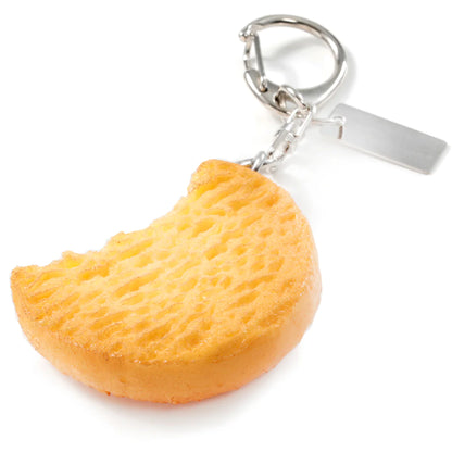 Fake Food / Cookie Plane Cut Both Sides / Key Ring