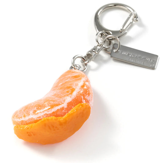 Fake Food / Mandarin Orange With Peel / Key Ring