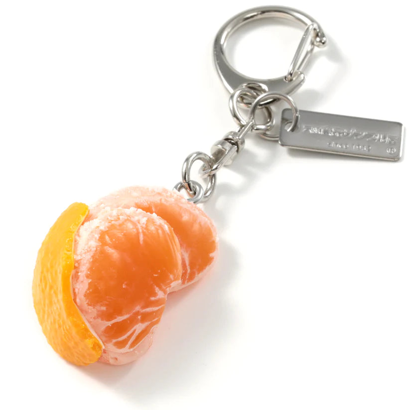 Fake Food / Mandarin Orange With Peel (With Child) / Key Ring