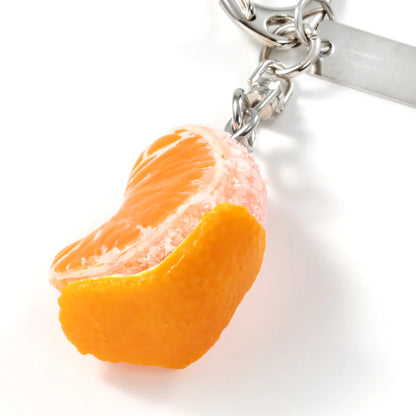 Fake Food / Mandarin Orange With Peel (With Child) / Key Ring