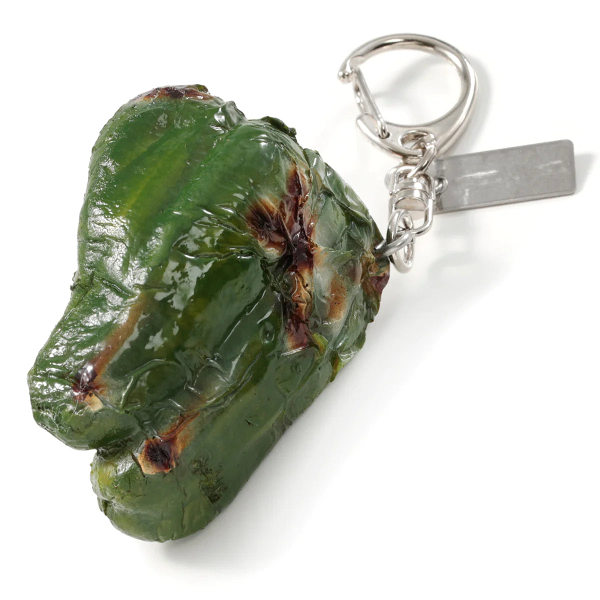 Fake Food / Meat Stuffed Green Pepper / Key Ring