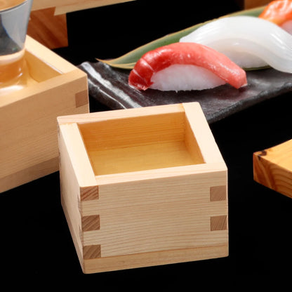 Fake Food / Square Wooden Cup Sake