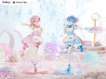 FuRyu TENITOL Yumekawa Maid Rem & Ram Figure Set w/Bonus (Re:ZERO -Starting Life in Another World-)