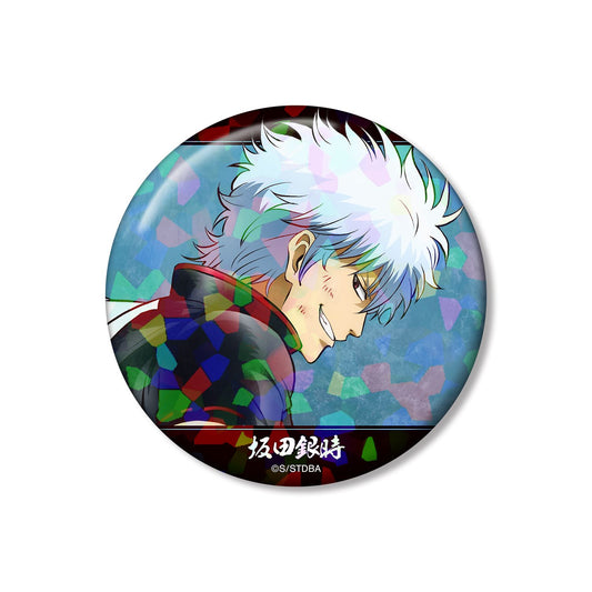 Gintama Original Illustration Fighting Back ver. Vol.2 Hologram 75mm Can Badge Gintoki Sakata - arma bianca