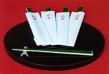 Green Bamboo Chopsticks (Hashi) (Set of 5) (Vacuum-Packed) — Takayama