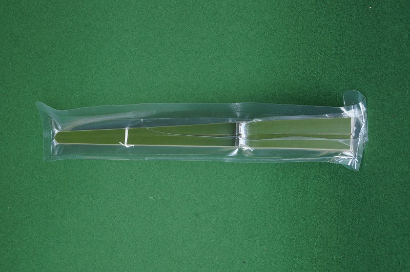 Green Bamboo Dusting Chopsticks (Chiribashi) (Vacuum-Packed) — Omotesenke — Takayama