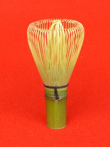 Green Bamboo Kazuho Fine-Tine Matcha Tea Whisk (Chasen) (Vacuum-Packed) — Takayama Chasen by Kubo Sabun