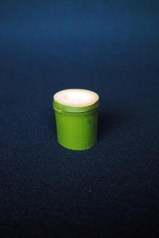 Green Bamboo Lid Rest (Futaoki) (Vacuum-Packed) — for the Furo (warm-season brazier) (No. 2) — Takayama