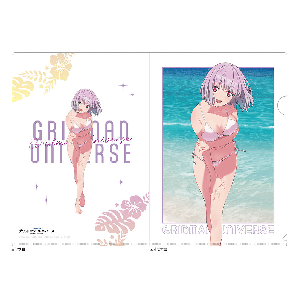 Gridman Universe Original Illustration Swimsuit Clear File Akane Shinjo - Key-th