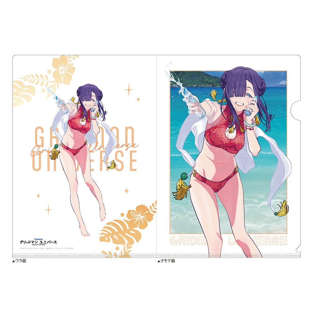 Gridman Universe Original Illustration Swimsuit Clear File Hime - Key-th