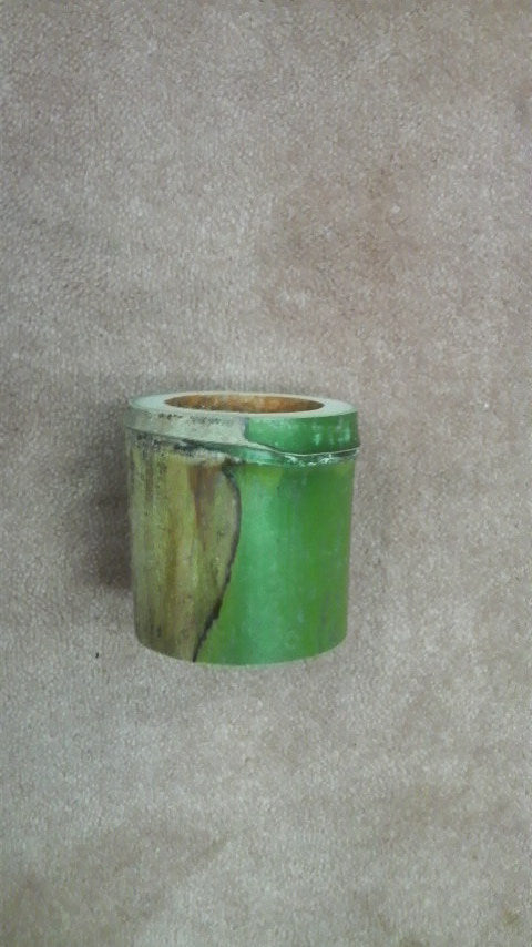 Half-Dried Bamboo Lid Rest (Futaoki) (Vacuum-Packed) — for the Furo (warm-season brazier) — Takayama