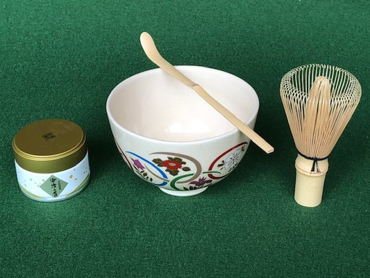 Japanese Tea Ceremony Utensil Set (Chadogu) — Set B-4 — Takayama