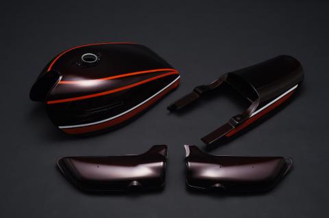 Product Image for Kawasaki Z1/Z2 Orange Tiger Exterior Set - Double Pitch